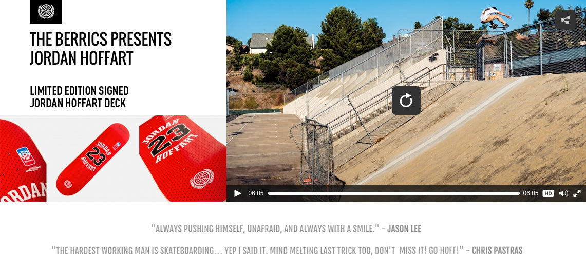 Jordan Hoffart's Full Part on TheBerrics.com