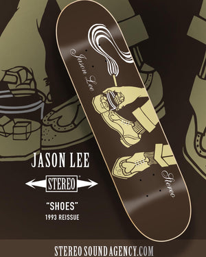 BACK! Jason Lee "Shoes" 1993 Reissue, 7.5" O.G. Shape, 8.25"& 8.5"!