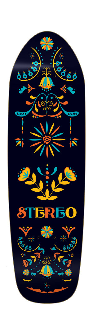 Small Cruiser Floral Deck – Stereo Skateboards