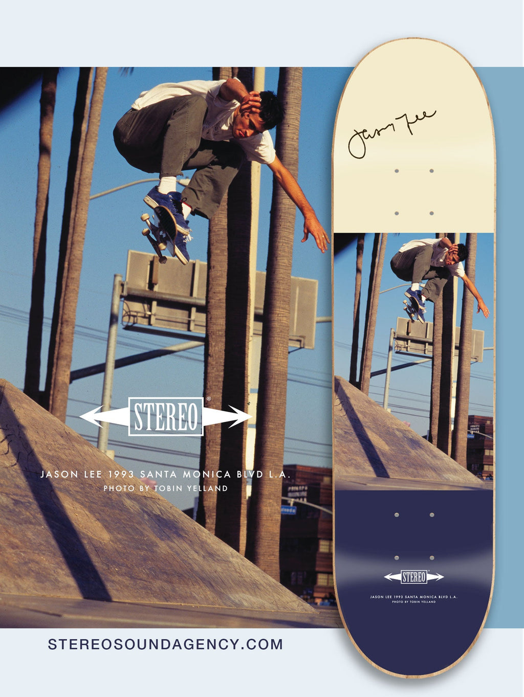 SIGNED Jason Lee - "Santa Monica Blvd", Photo by Tobin Yelland, 1993.
