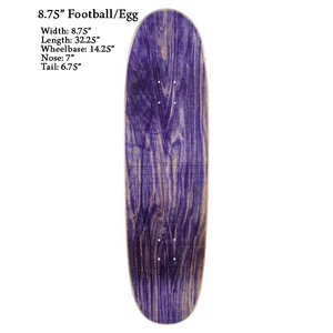 CLASSIC 90s EGG/FOOTBALL SHAPE: Jason Lee "Shoes" 8.75"