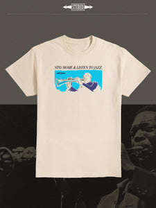 Stay Home & Listen To Jazz • Creme Tee