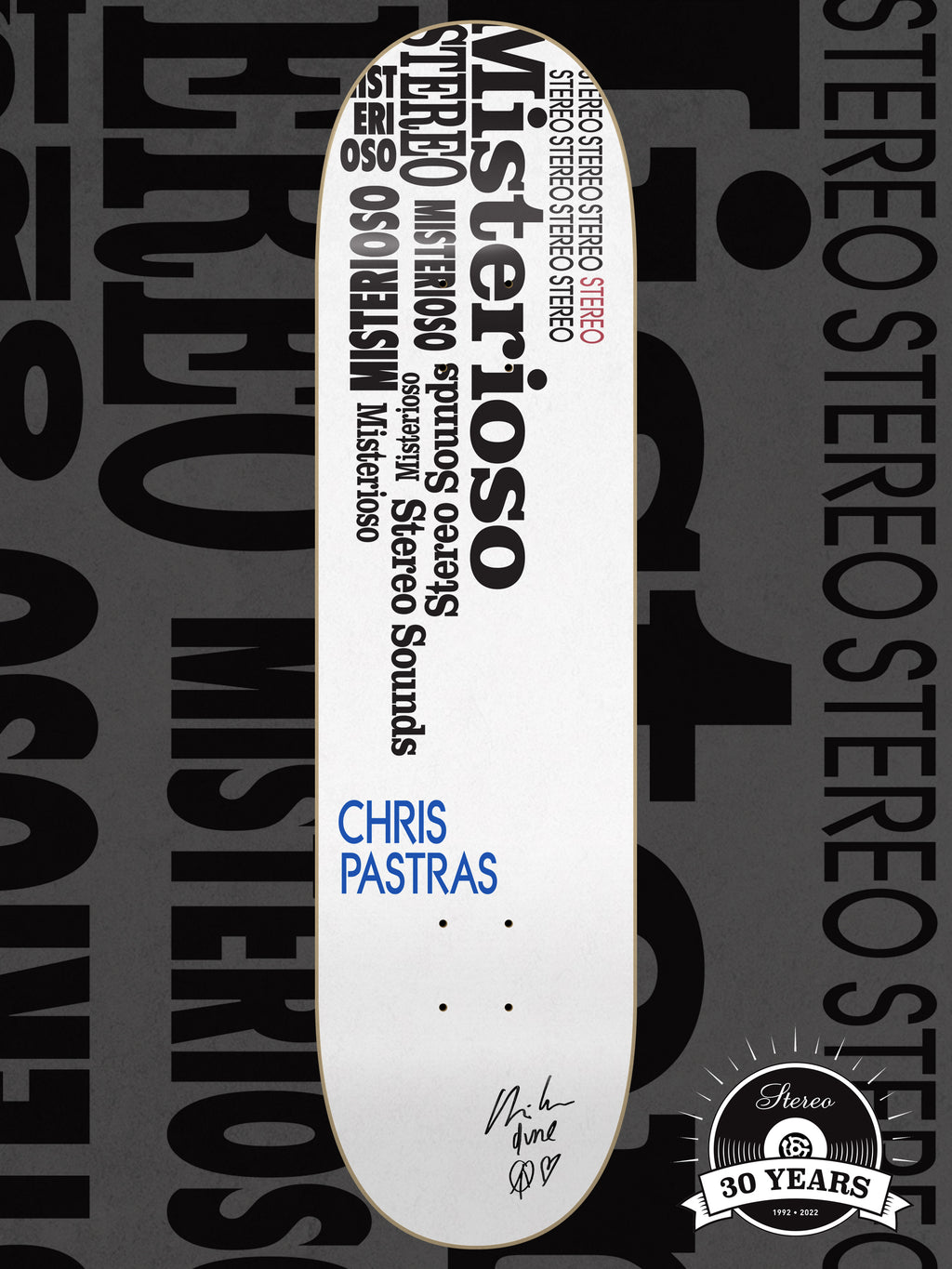 SIGNED Chris Pastras "Misterioso" 1993 Reissue 8.5"