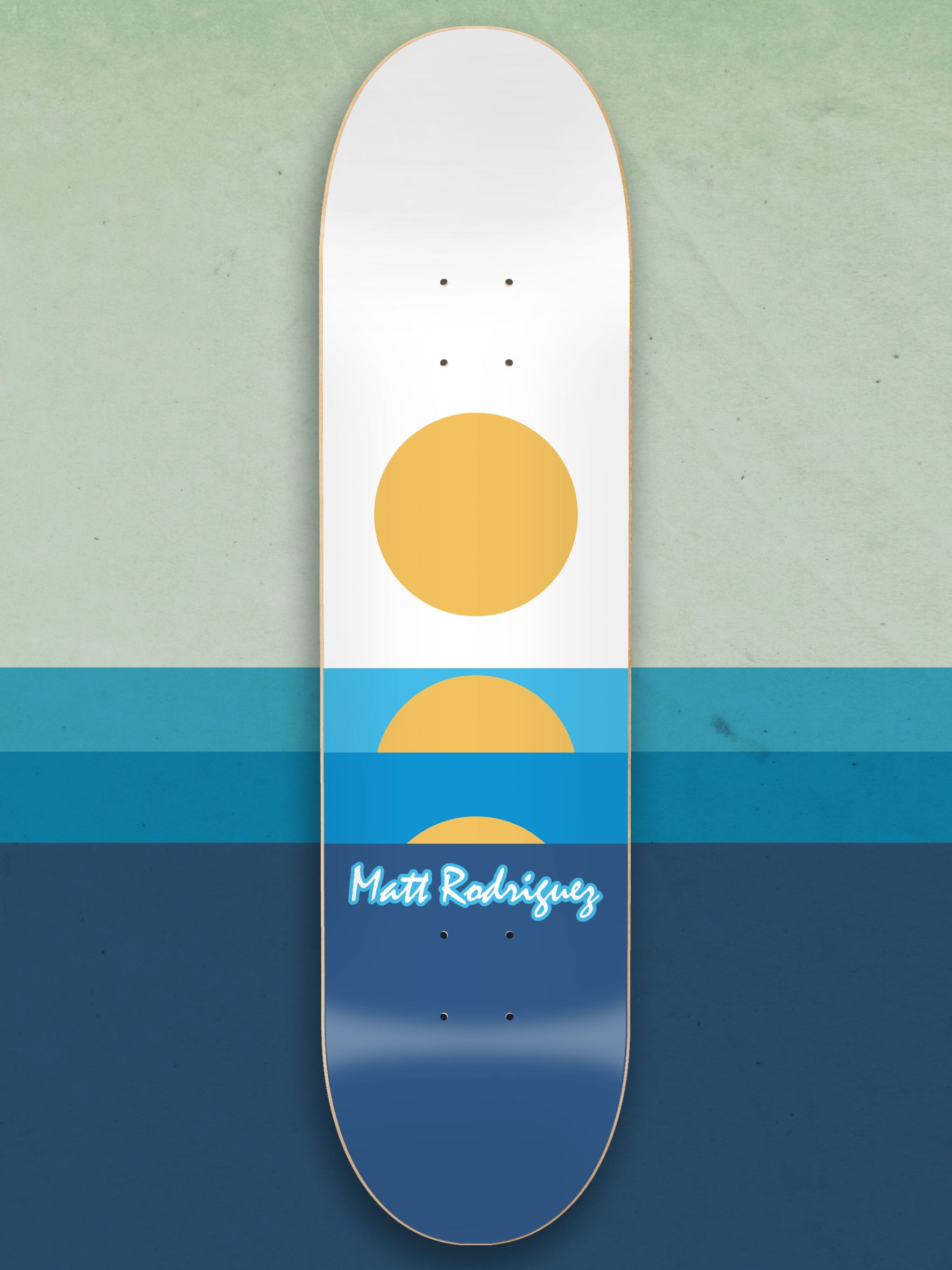1993  Reissue of Matt Rodriguez' "Sun" board 8.25"