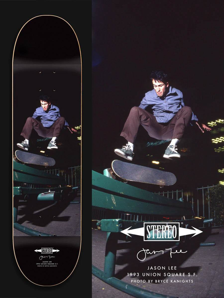 Tilskynde benzin ligning AT ONCE: Jason Lee “Union Square” 8.25" Deck SF, 1994. – Stereo Skateboards