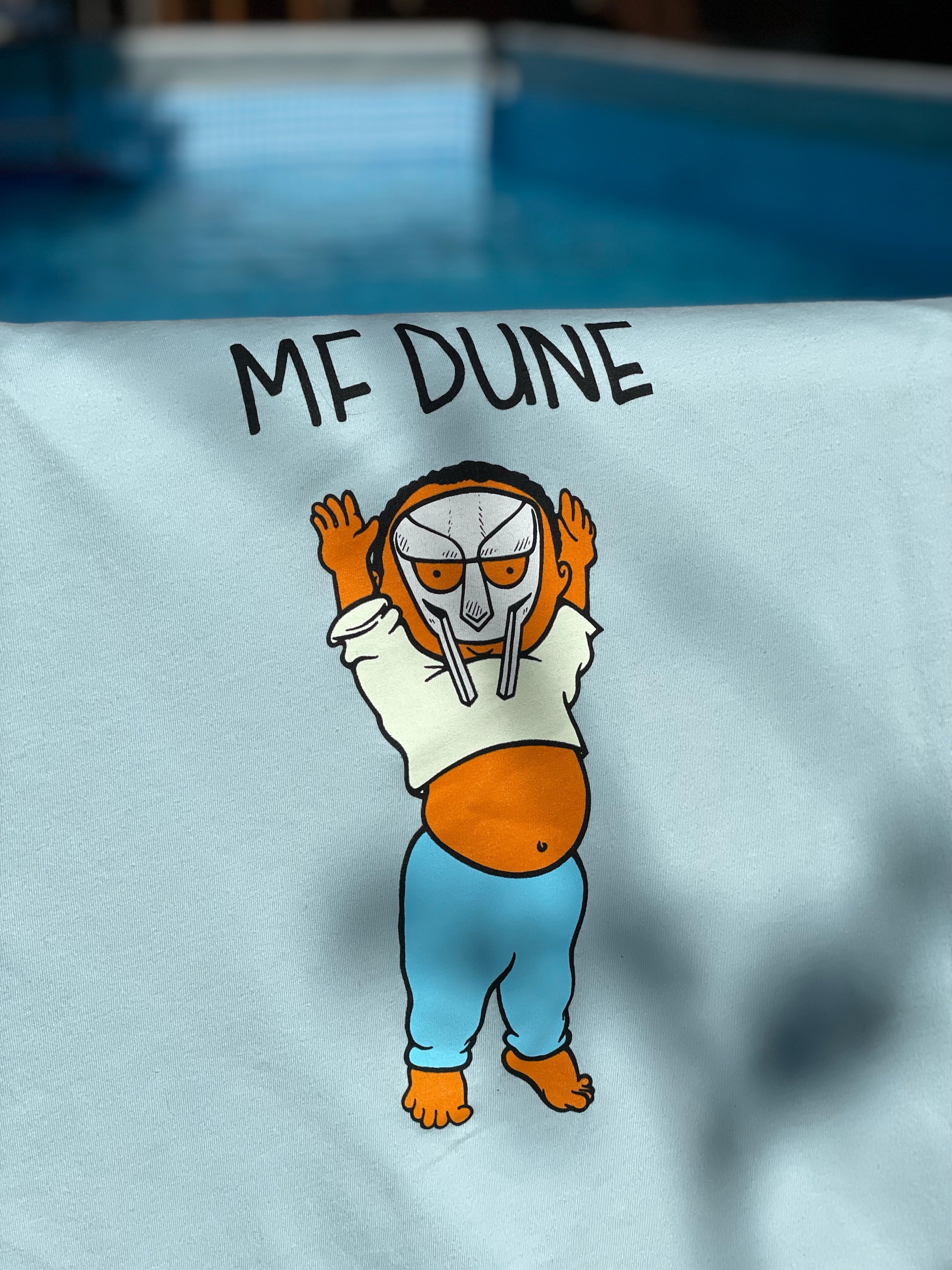SALE - "MF DUNE" Sky Blue 100% Cotton Tee
