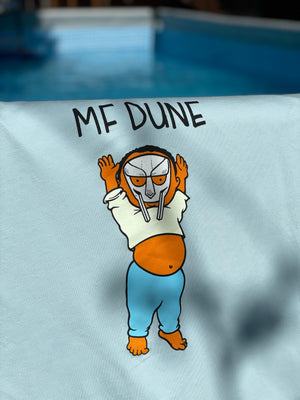 SALE - "MF DUNE" Sky Blue 100% Cotton Tee