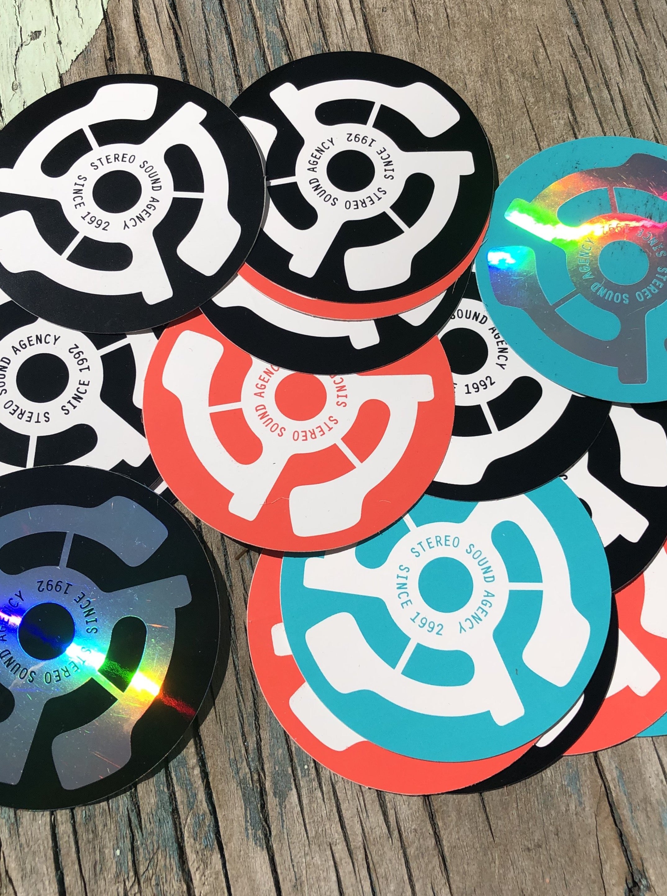 Assorted 45 RPM Sticker Pack (5)