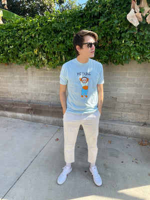 SALE - "MF DUNE" Sky Blue 100% Cotton Tee