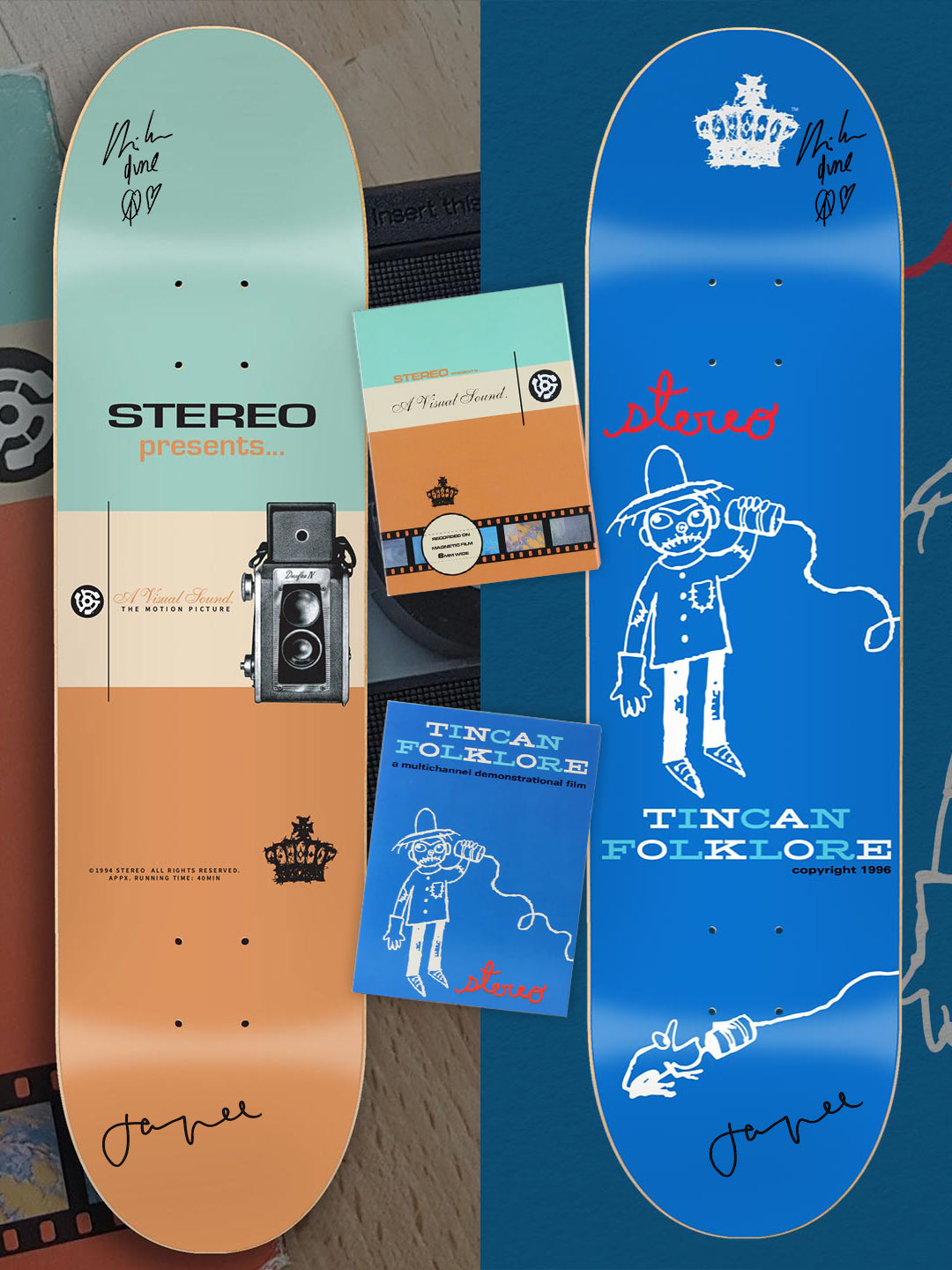 SIGNED Jason Lee & Chris Pastras SET for "AVS" ('94) and Tincan Folklore ('95) with DVD Boxset