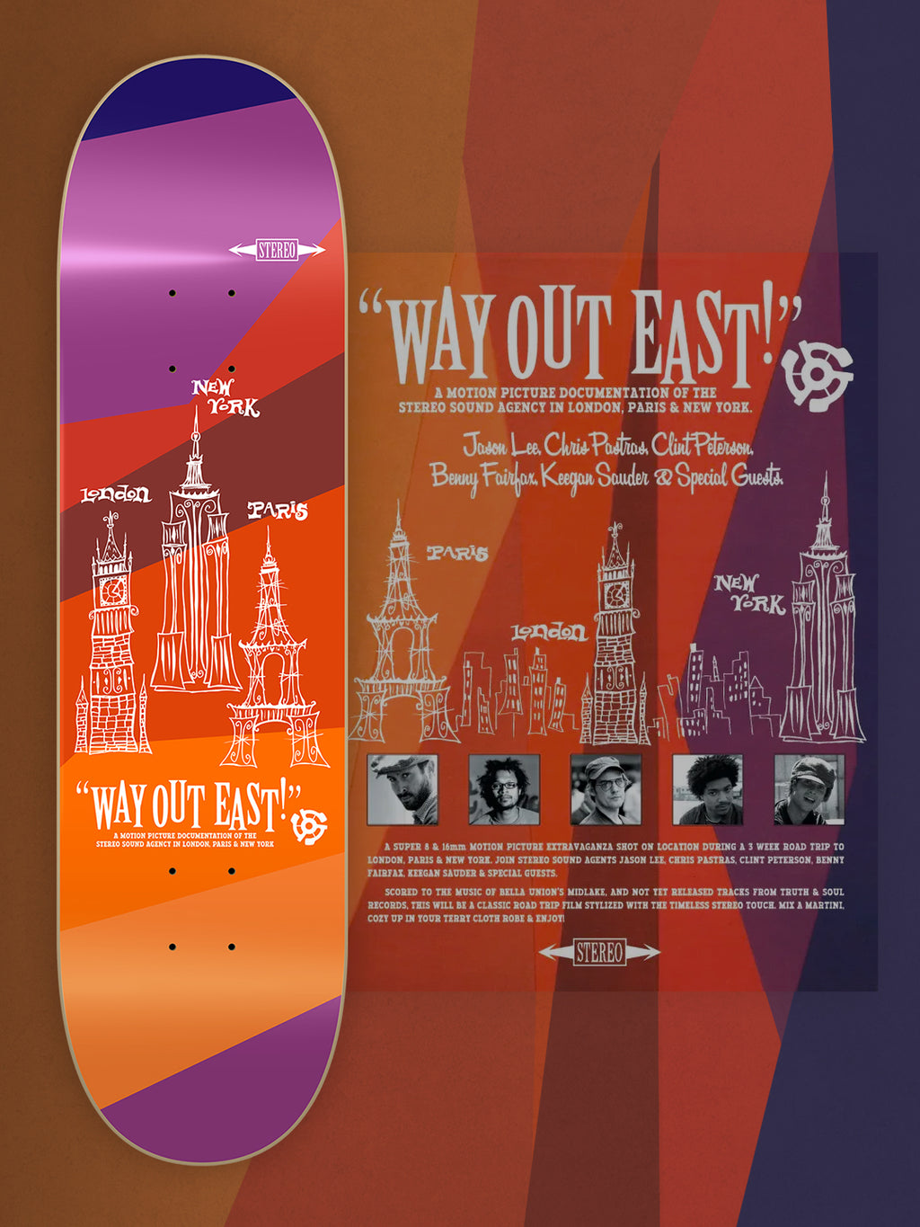 NEW REISSUE Jason Lee & Chris Pastras "Way Out East" 8.0"