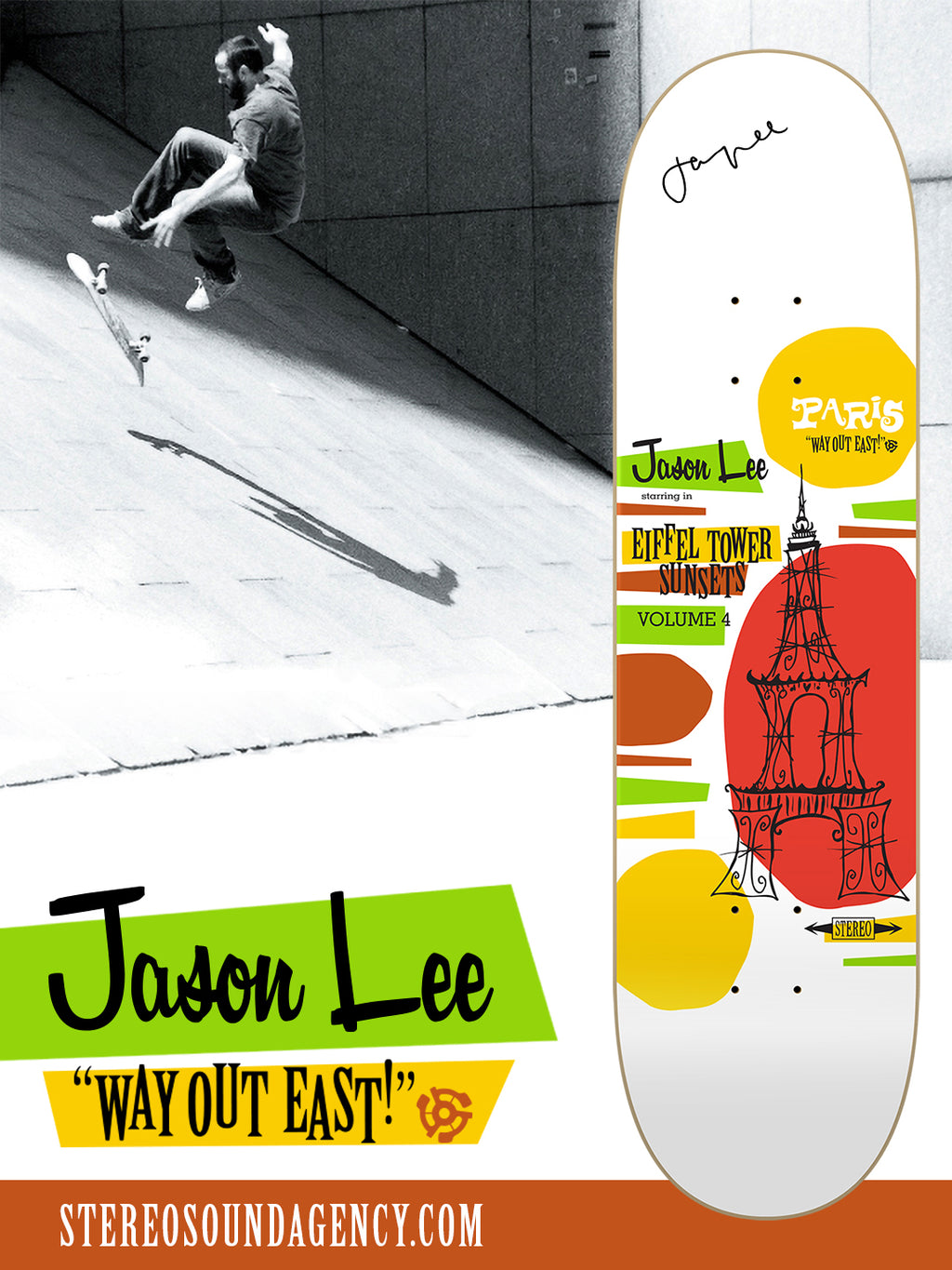 SIGNED Jason Lee "Way Out East" Reissue 8.25"